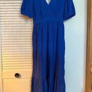 GAP Vibrant Blue Midi Dress